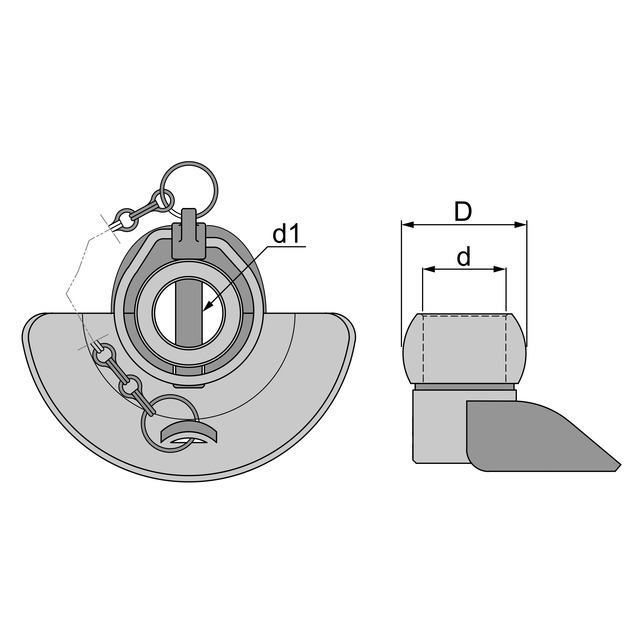 Rotule avec Cone de Guidage Categorie 1 22X44 référence fournisseur CBM080001084